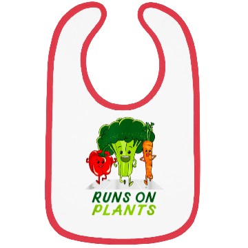 Discover runs on plants vegan vegetarian runner broccoli gi Bibs