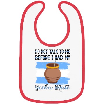 Discover Argentina Flag Argentinian Yerba Mate Tea Bombilla Bibs