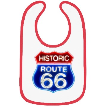 Discover Route 66 neon sign Bibs