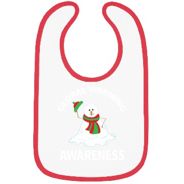 Discover Snowman Global Warming Awareness Collection Bibs