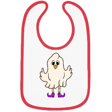 Discover Spooky Chicken Witch Ghost Funny Farmer Halloween Bibs