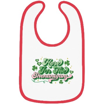 Discover St Patricks Day Here For The Shenanigans Bibs