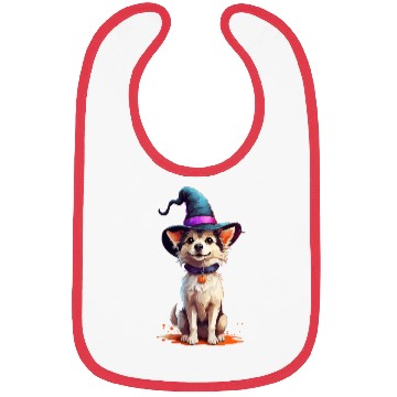 Discover Halloween Witch Dog Bibs