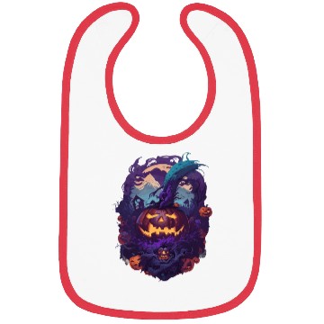 Discover Scary Halloween Pumpkin Bibs