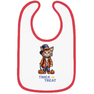 Discover TRICK OR TREAT -Happy Halloween . Bibs
