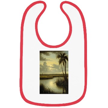 Discover Tropical Landscape with Palm Tree and Water Bibs