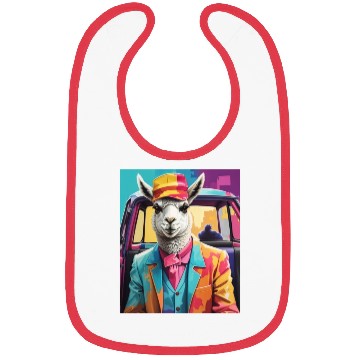 Discover space design llama lover Bibs