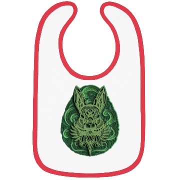 Discover green rabbit Bibs