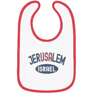 Discover Usa Jerusalem Israel Bibs