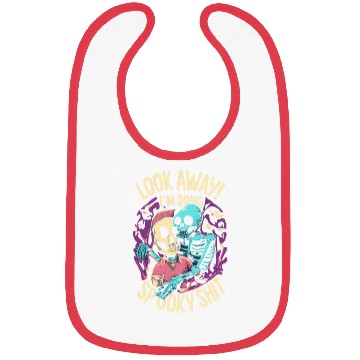 Discover Spooky Shit Skeleton Girl in Arm Halloween Bibs