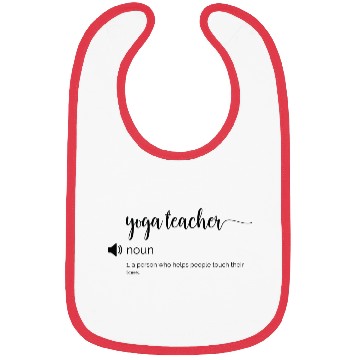 Discover Funny Yoga Teacher Definition Bibs