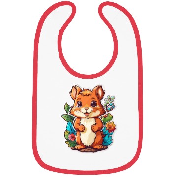 Discover Squirrel Kawaii Bibs