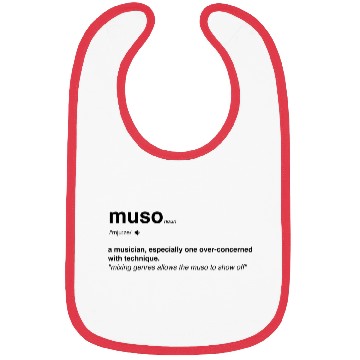 Discover Muso Definition In A Black Font Bibs