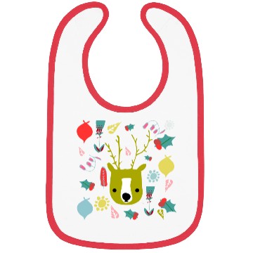 Discover Cute Christmas Deer Bibs