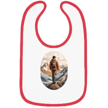 Discover Lone Adventurer Unisex Jersey Short Sleeve Bibs