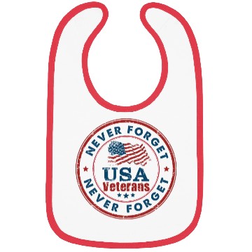 Discover Never Forget Us Veterans Bibs
