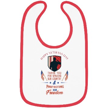 Discover Veterans Day Bibs