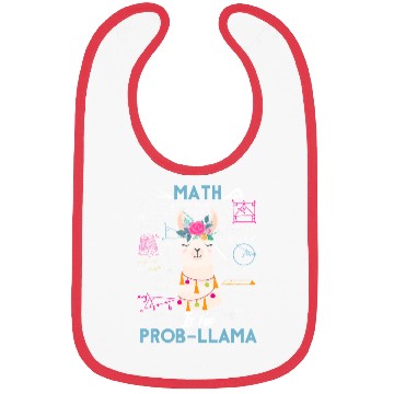 Discover Funny Math Is No Prob Llama Back To School Bibs