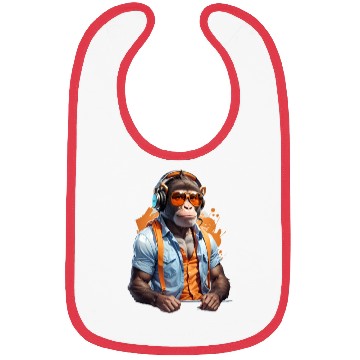Discover monkey music Bibs