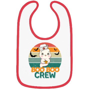Discover Boo Boo Crew Ghost Halloween Paramedic Nurse Ghost Bibs