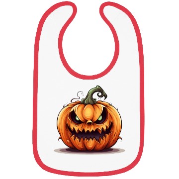 Discover Halloween pumpkin Bibs