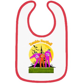 Discover Halloween Zombie Football Bibs