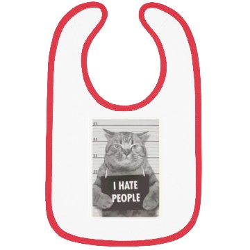 Discover I hate people cat Bibs