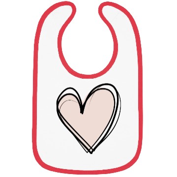Discover Pink heart Bibs