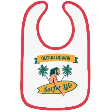 Discover Aloha Hawaii Surfer Life Bibs