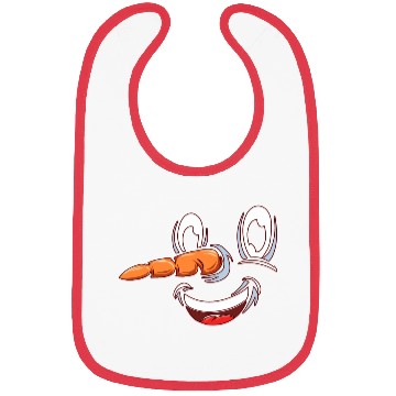 Discover Snowman Face Bibs