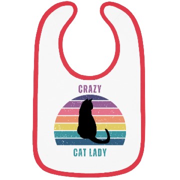 Discover crazy cat lady Bibs