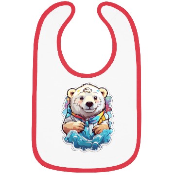 Discover Polar Bear Kawaii Bibs