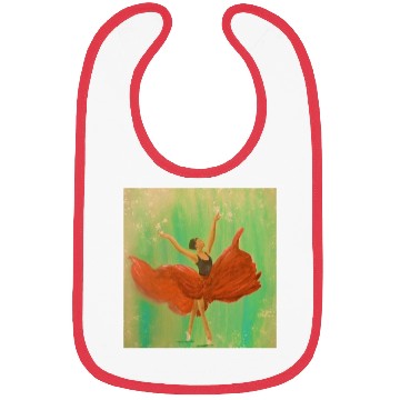 Discover Ballerina in Red Bibs