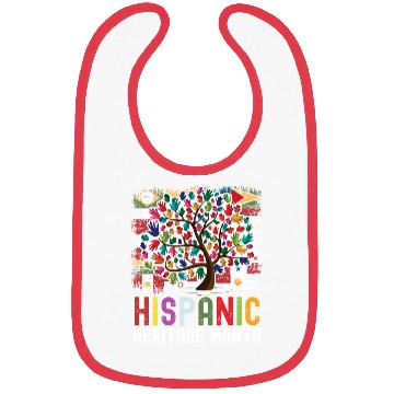 Discover Hispanic Heritage Month Hand Flags Latin Bibs