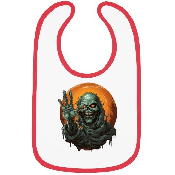 Discover Halloween Emerging Hands Spooky Pumpkin Bibs