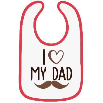 Discover I Love My Dad Bibs