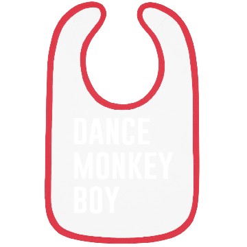 Discover Dance Monkey Boy Bibs