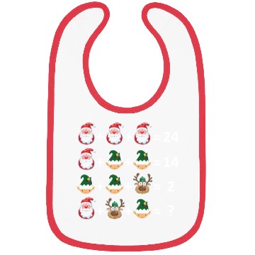 Discover Math Teacher Christmas Bibs Order of Operations