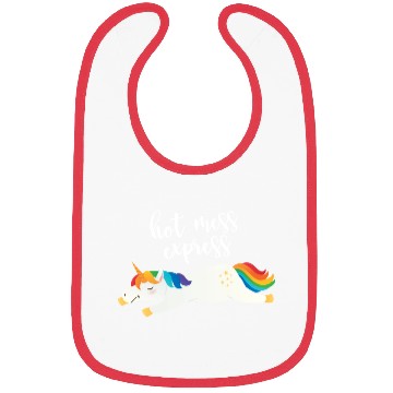 Discover Hot Mess Express Magical Unicorn Bibs