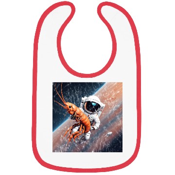 Discover Astronaut in space with shrimp Bibs