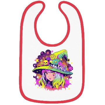Discover Cute Neon Witch Bibs