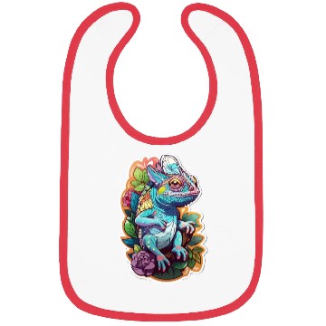 Discover Chameleon kawaii Bibs