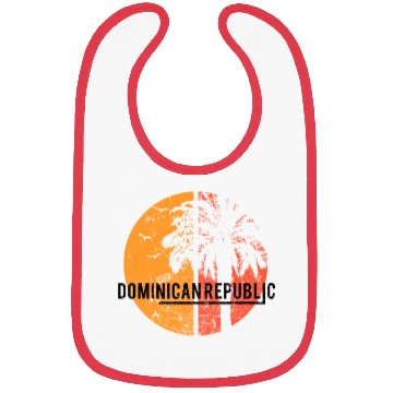 Discover Artistic Dominican Republic Cool Palm Tree Bibs