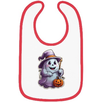 Discover Happy Halloween Pumpkins Ghost 28 Bibs