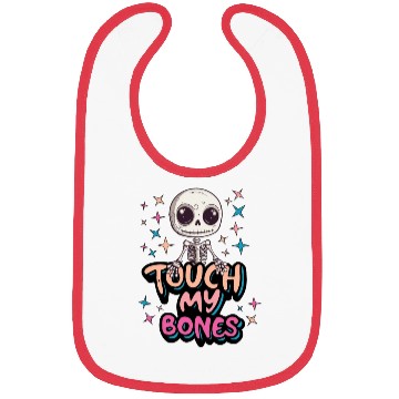 Discover Cute Halloween skeleton - Touch my bones Bibs