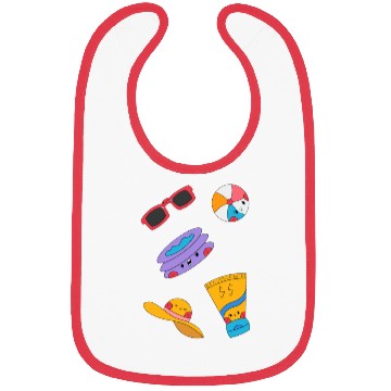 Discover Cute Summer Pool Party Sticker Pack Bibs
