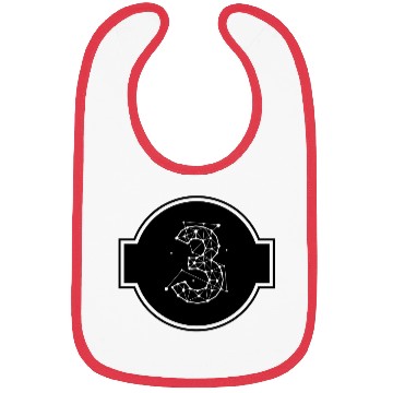 Discover Space Number 3 Bibs