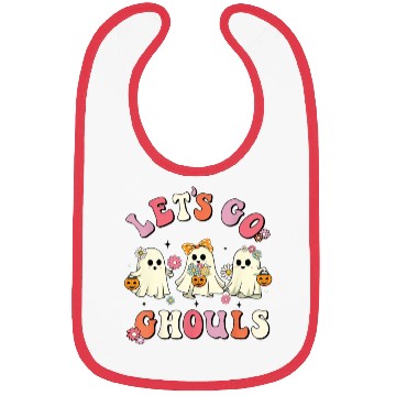 Discover Let's Go Ghouls Halloween Ghost Bibs