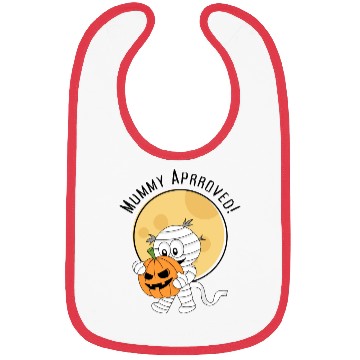 Discover Mummy Approved! Halloween Spooky Mummy Bibs