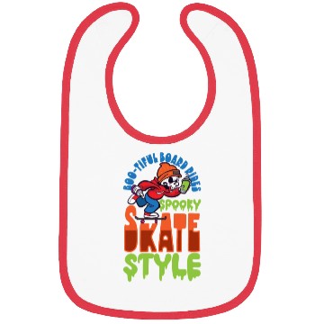 Discover Spooky Horror Skateboarder Halloween Skateboarding Bibs